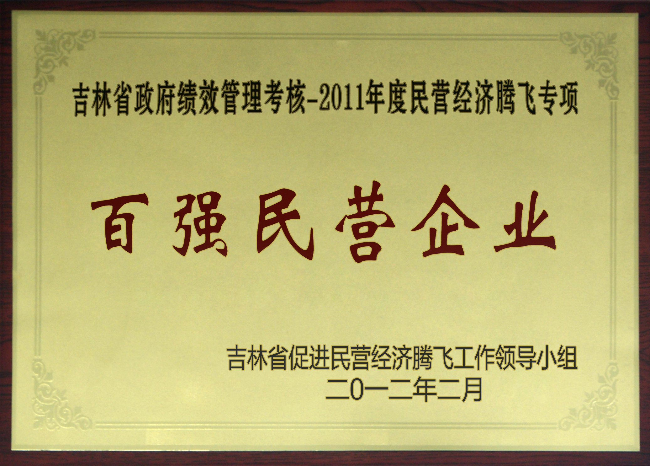 2011年省經(jīng)濟騰飛百強民營企業(yè)